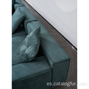 Sillón tapizado de cuero y otomano para muebles de sala de estar de exposición de oficina